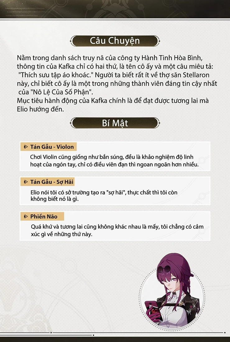 Honkai Star Rail: Tổng quan về Kafka