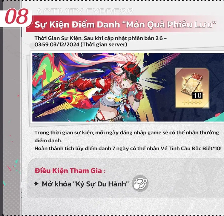 Danh sách sự kiện Honkai: Star Rail phiên bản 2.6 - 08