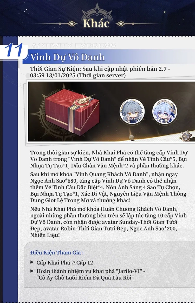 Danh sách sự kiện Honkai: Star Rail phiên bản 2.7 - Ảnh 15