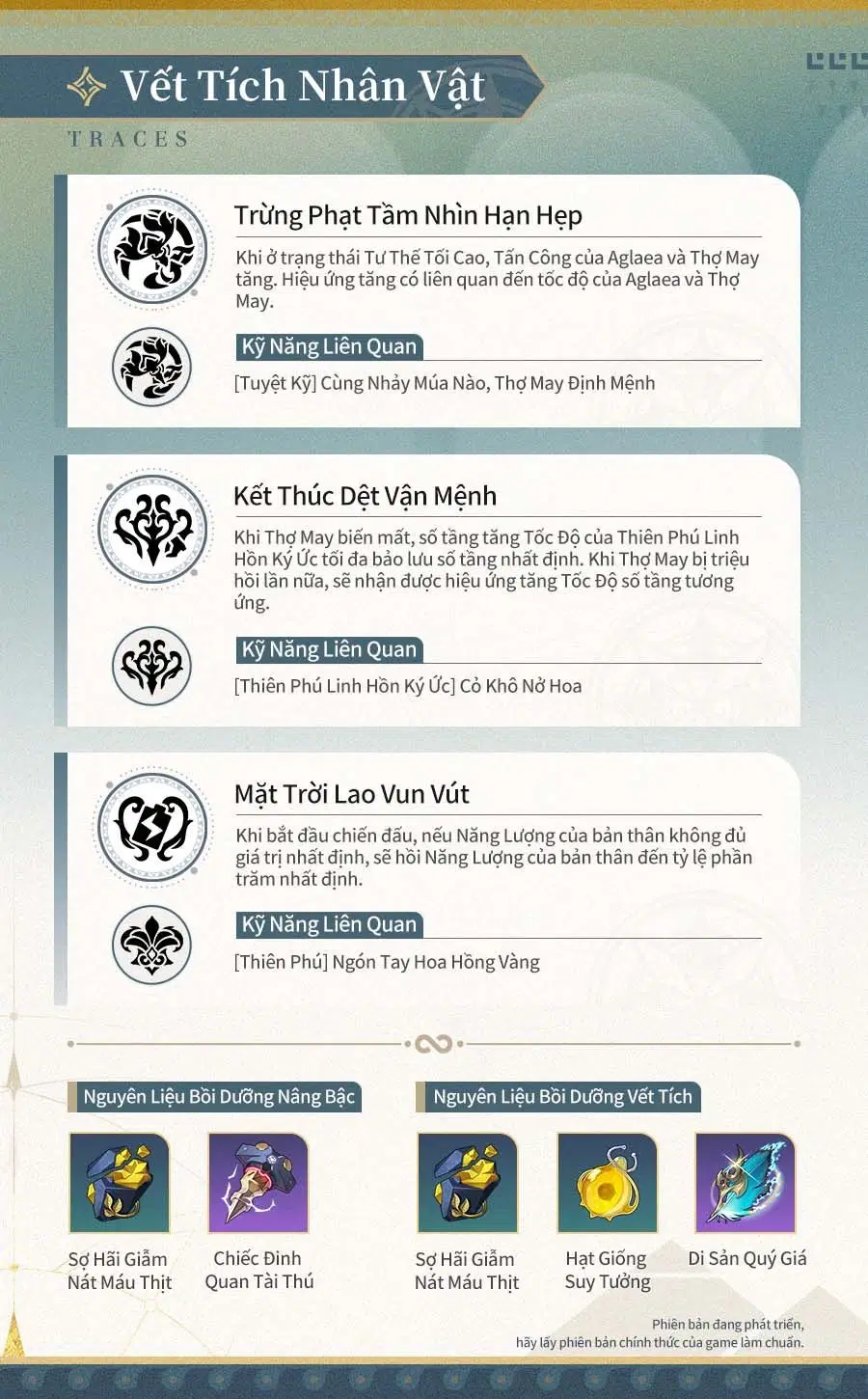 Vết tích của Aglaea