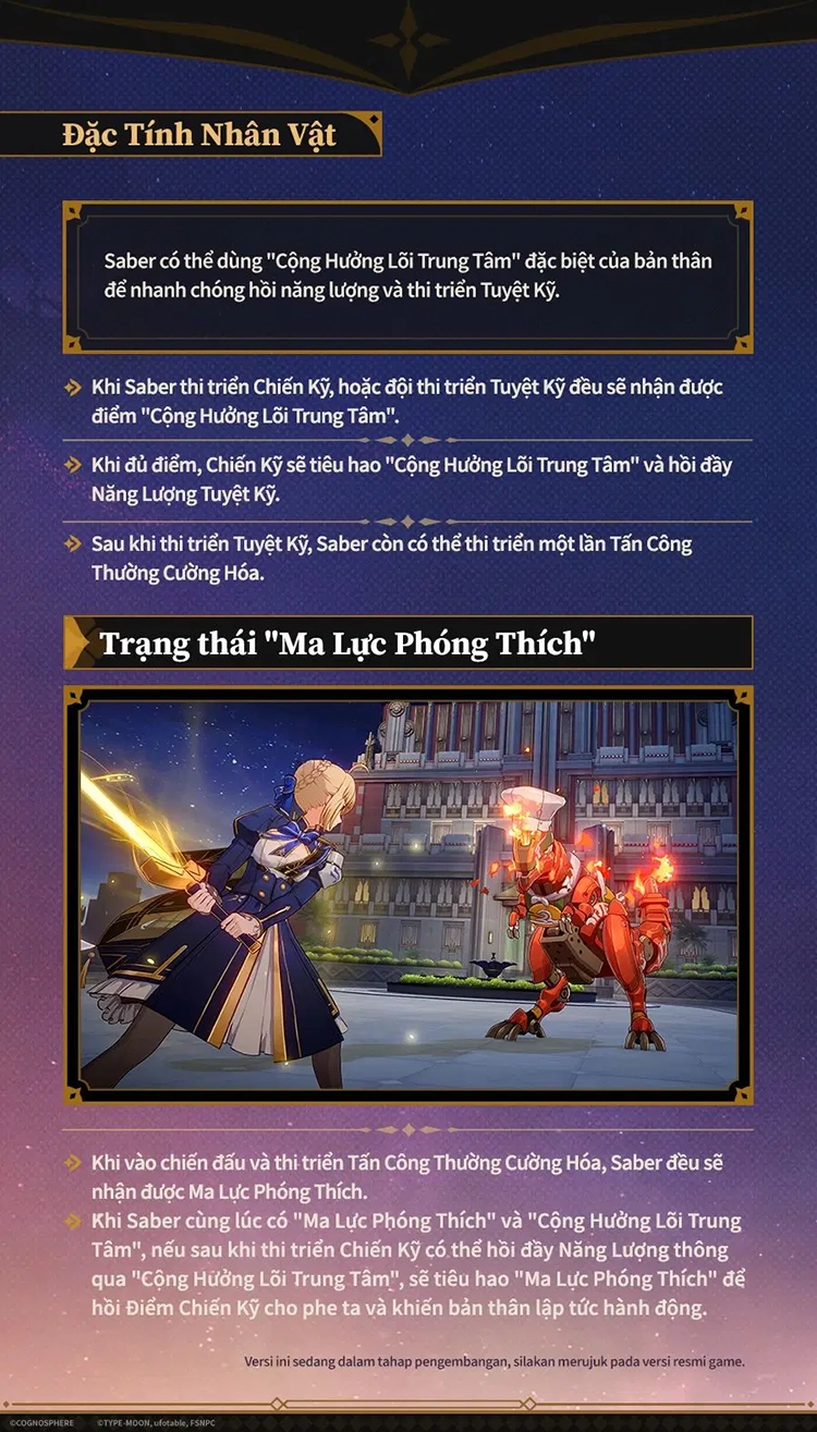 Kỹ năng và tinh hồn của Saber (Hủy Diệt – Phong)