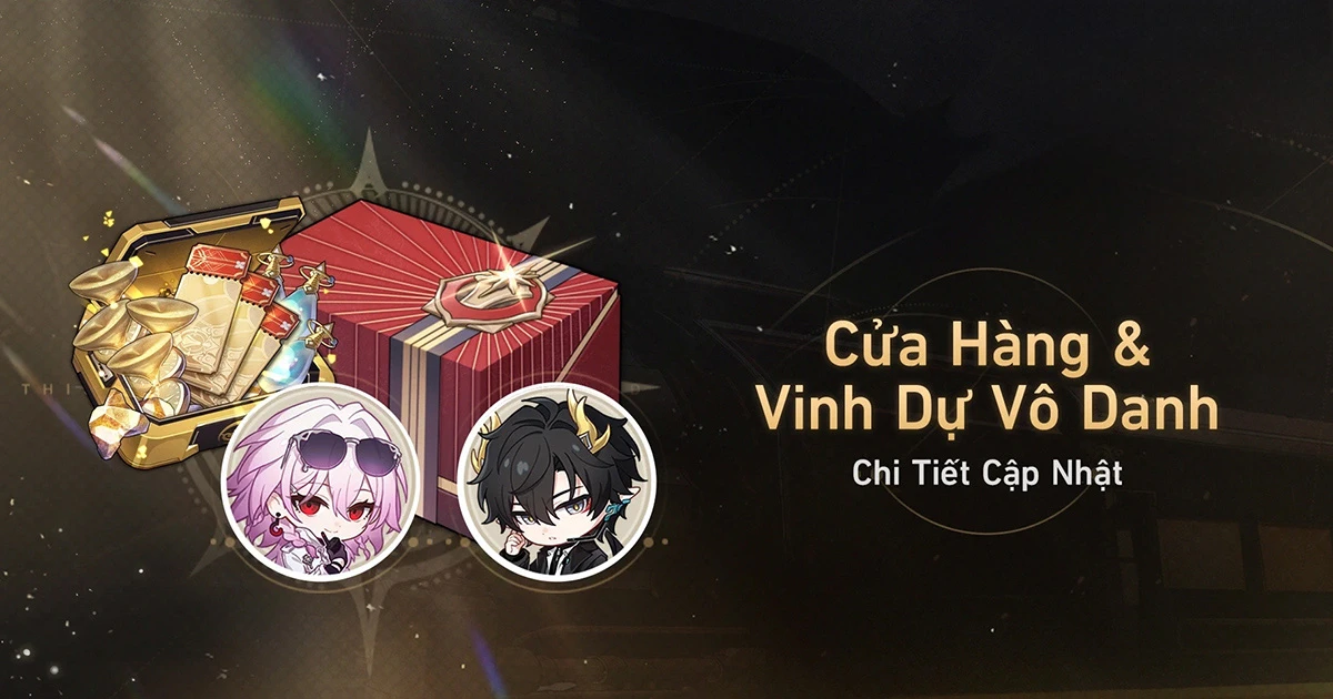 Cập nhật Cửa Hàng và Vinh Dự Vô Danh phiên bản 3.6