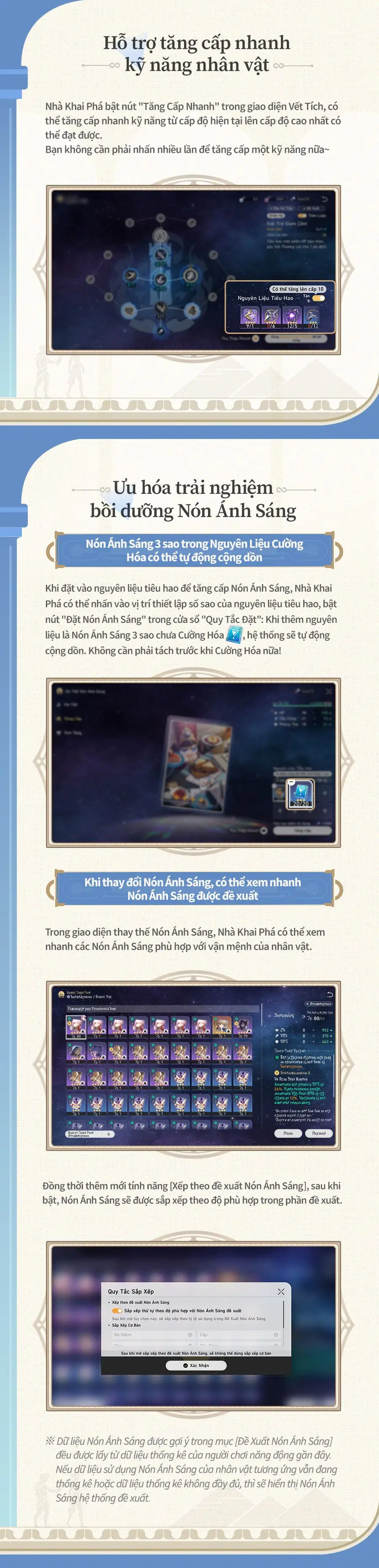 Danh sách ưu hóa của phiên bản 3.7