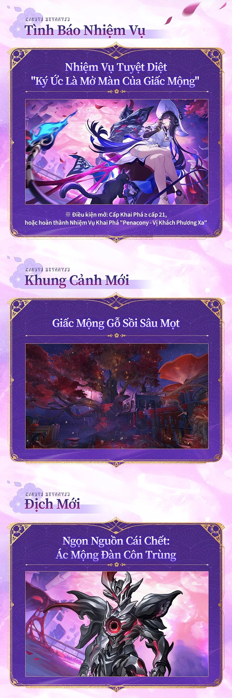 nhiệm vụ mới phiên bản 3.8