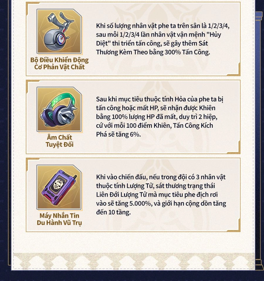 Cập nhật Vũ Trụ Sai Phân phiên bản 3.8