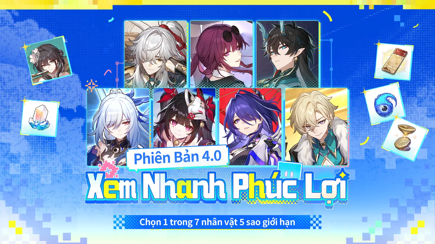 Danh sách quà tặng miễn phí của phiên bản 4.0