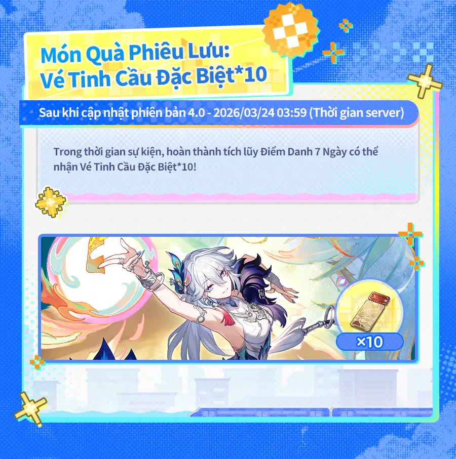 Danh sách quà tặng miễn phí của phiên bản 4.0