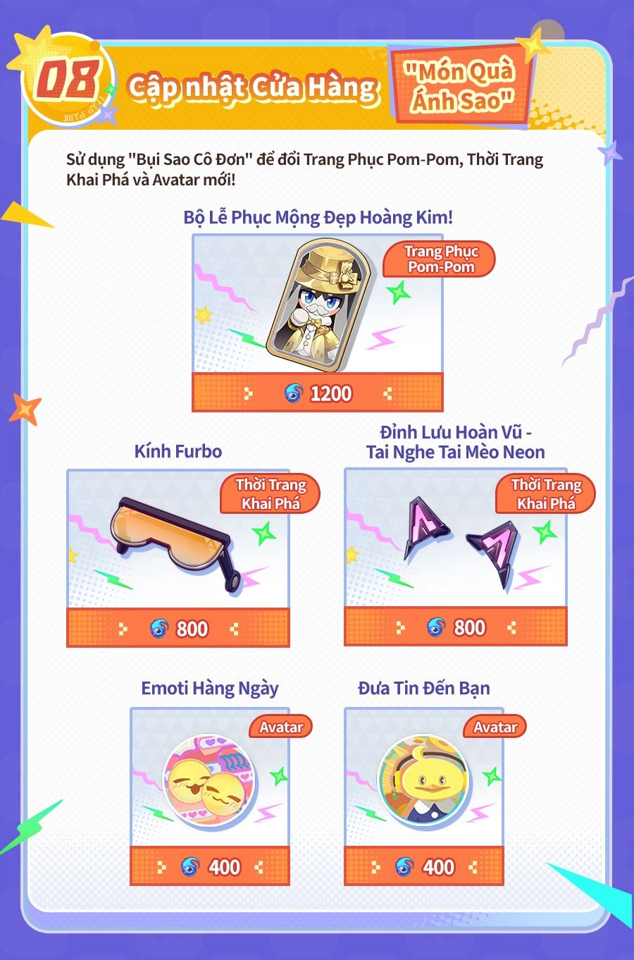 Cập nhật Cửa Hàng